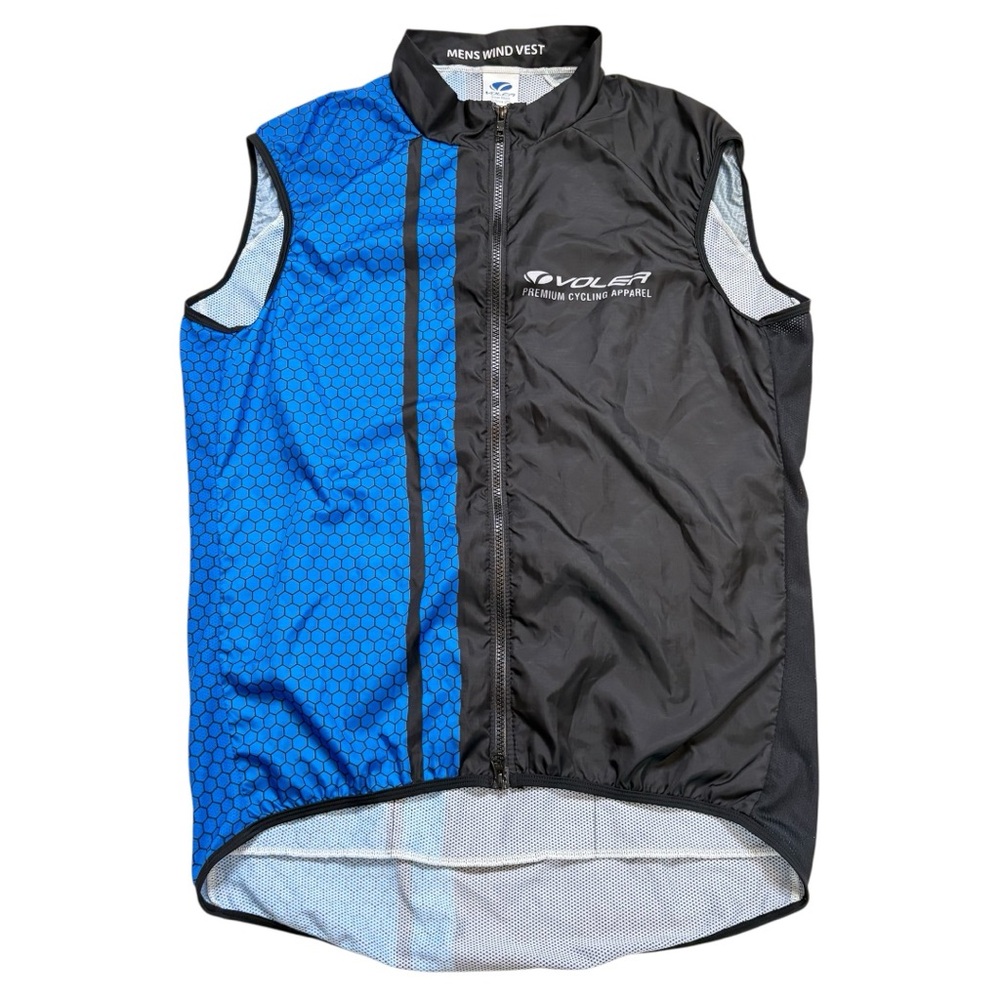 Voler Men's Blue and Black Wind Vest 2XL